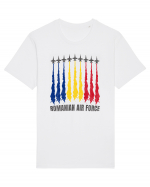 Romanian Air Force F16 Fighters Tricou mânecă scurtă Unisex Rocker