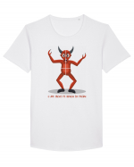 L-am făcut pe dracu în patru Tricou mânecă scurtă guler larg Bărbat Skater