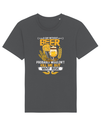 pt iubitorii de bere - A day without beer probably would not kill me Anthracite