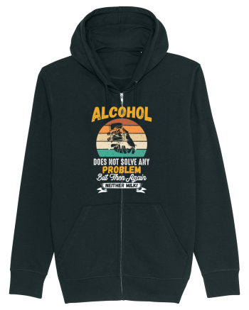 pt iubitorii de bere - Alcohol does not solve any problems Black