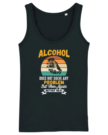 pt iubitorii de bere - Alcohol does not solve any problems Black