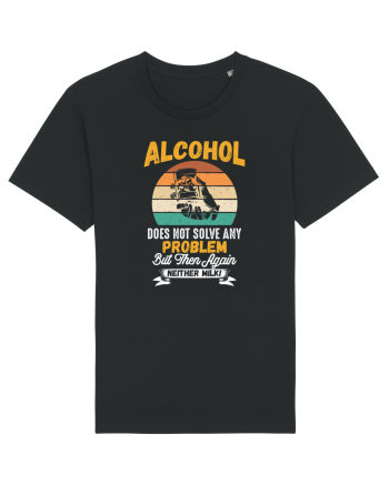 pt iubitorii de bere - Alcohol does not solve any problems Black