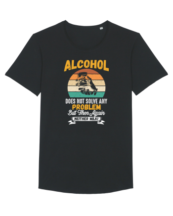 pt iubitorii de bere - Alcohol does not solve any problems Black