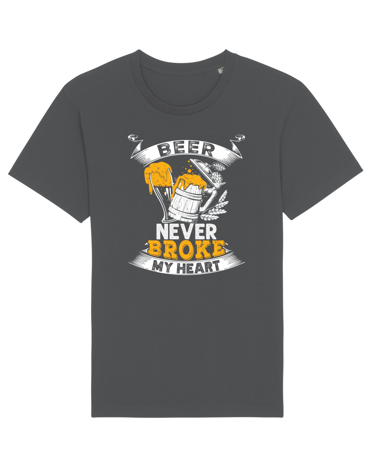 Tricou mânecă scurtă Unisex Rocker Anthracite