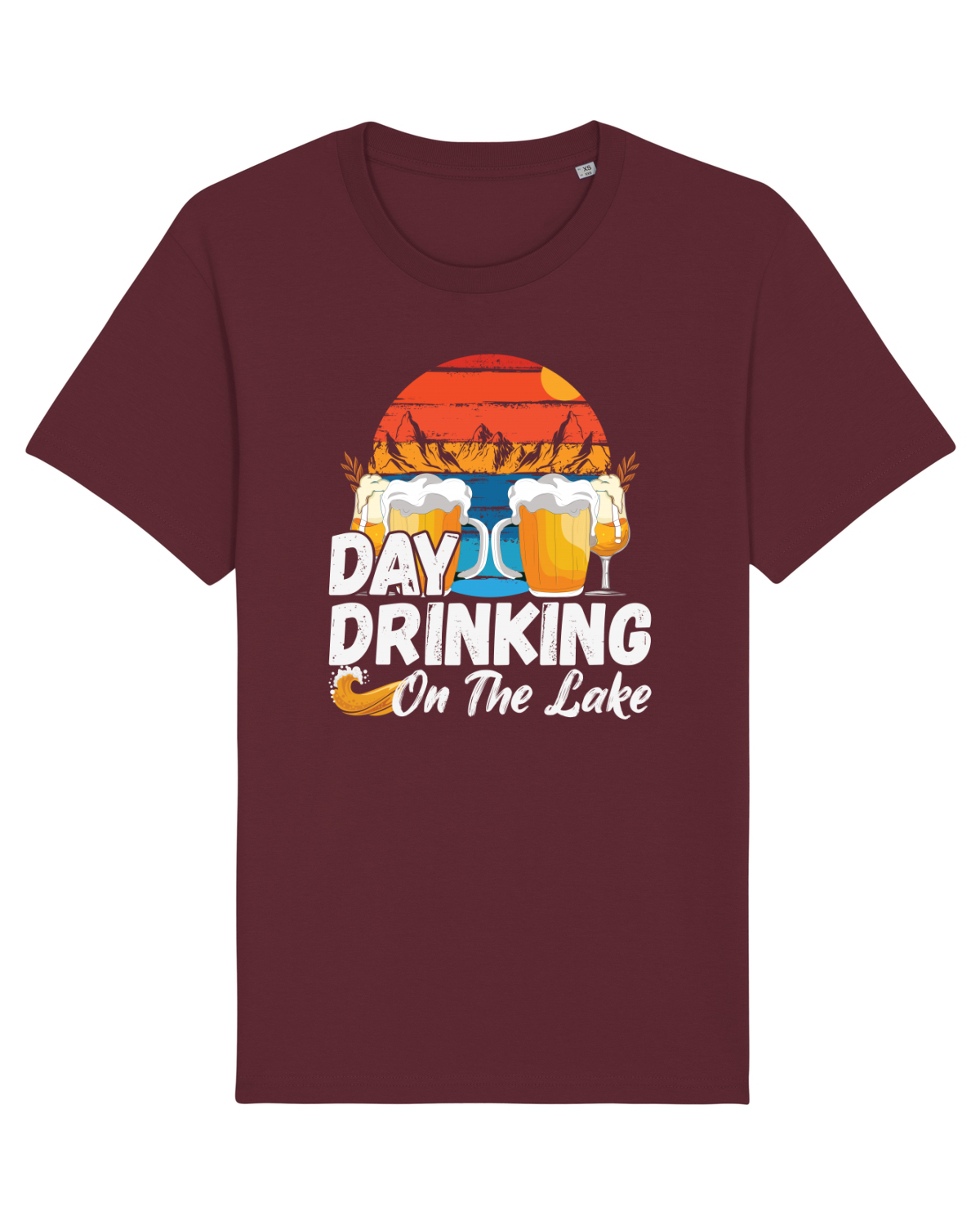 Tricou mânecă scurtă Unisex Rocker Burgundy