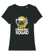 pt iubitorii de bere - Day drinking squad Tricou mânecă scurtă guler larg fitted Damă Expresser