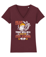 pt iubitorii de bere - Dear liver stay strong Tricou mânecă scurtă guler V Damă Evoker