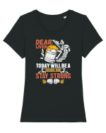 pt iubitorii de bere - Dear liver stay strong Tricou mânecă scurtă guler larg fitted Damă Expresser