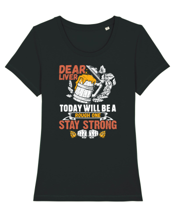 pt iubitorii de bere - Dear liver stay strong Black