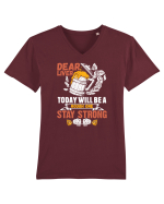 pt iubitorii de bere - Dear liver stay strong Tricou mânecă scurtă guler V Bărbat Presenter