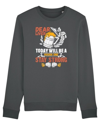 pt iubitorii de bere - Dear liver stay strong Anthracite