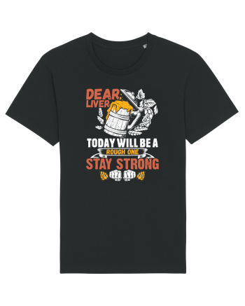 pt iubitorii de bere - Dear liver stay strong Black