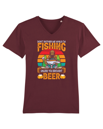 pt iubitorii de bere - Do not bother me while fishing Burgundy