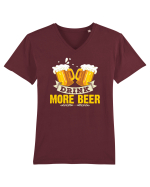 pt iubitorii de bere - Drink more beer Tricou mânecă scurtă guler V Bărbat Presenter