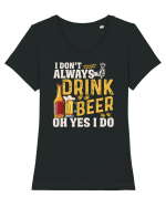 pt iubitorii de bere - I do not always drink beer Tricou mânecă scurtă guler larg fitted Damă Expresser