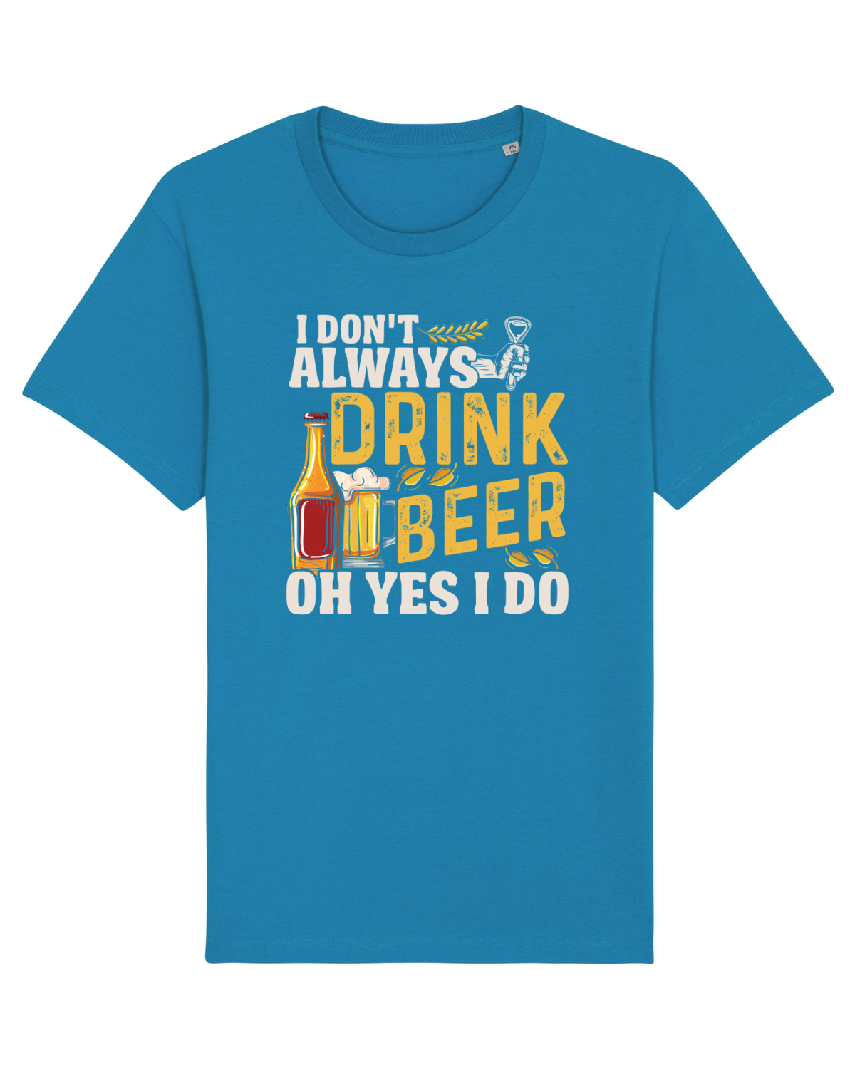 Tricou mânecă scurtă Unisex Rocker Azur