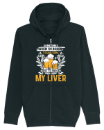 pt iubitorii de bere - I drink water just to shock my liver Hanorac cu fermoar Unisex Connector