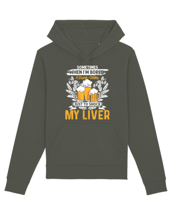 pt iubitorii de bere - I drink water just to shock my liver Khaki