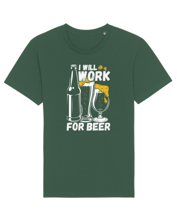 pt iubitorii de bere - I will work for beer Bottle Green