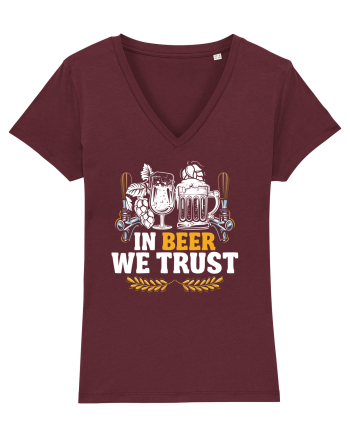 pt iubitorii de bere - In beer we trust Burgundy