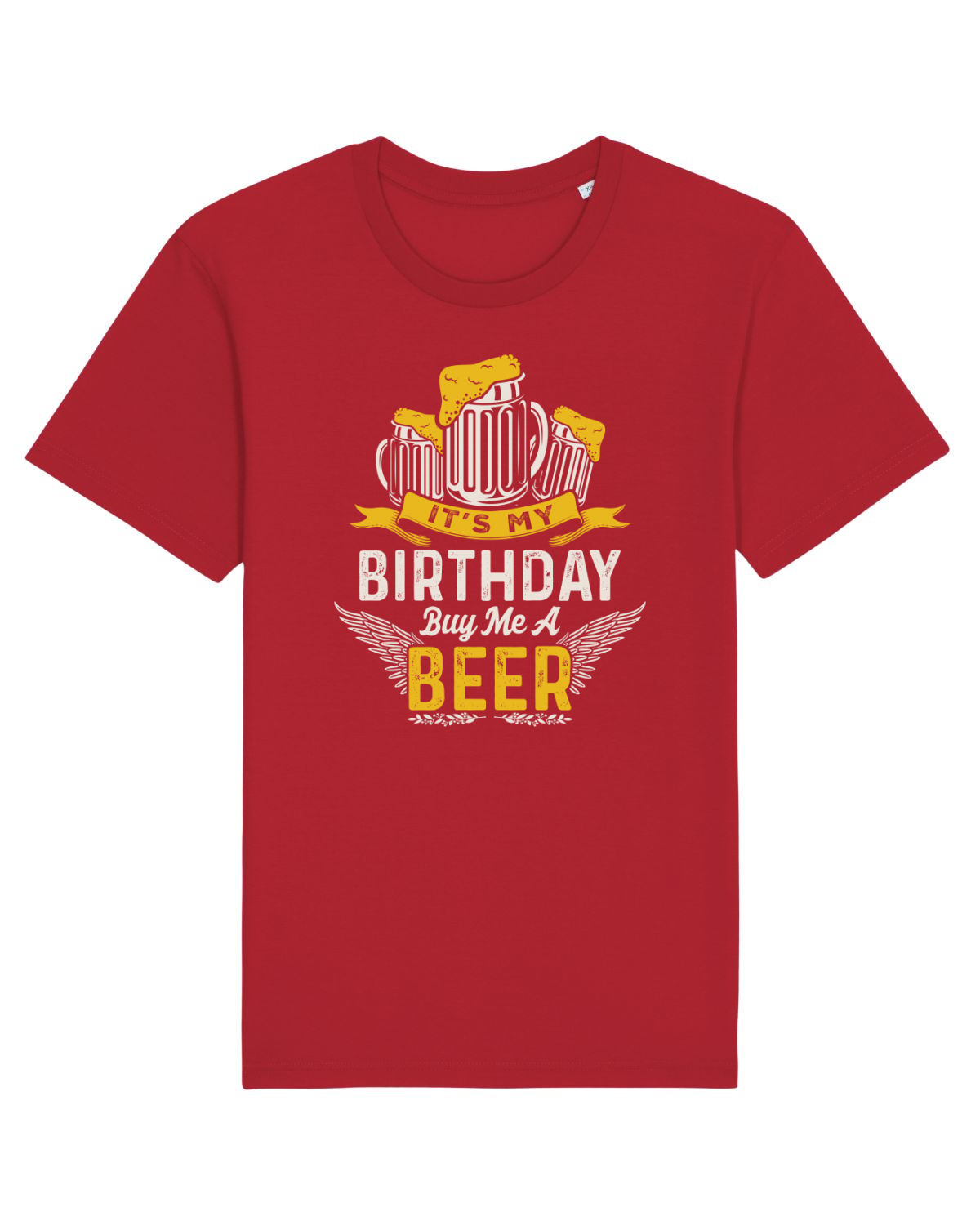 Tricou mânecă scurtă Unisex Rocker Red