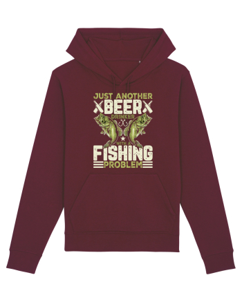 pt iubitorii de bere - Just another beer drinker with a fishing problem Burgundy