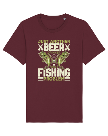 pt iubitorii de bere - Just another beer drinker with a fishing problem Burgundy