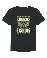 pt iubitorii de bere - Just another beer drinker with a fishing problem Tricou mânecă scurtă guler larg Bărbat Skater