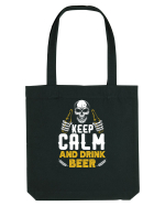 pt iubitorii de bere - Keep calm and drink beer Sacoșă textilă