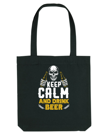 pt iubitorii de bere - Keep calm and drink beer Black