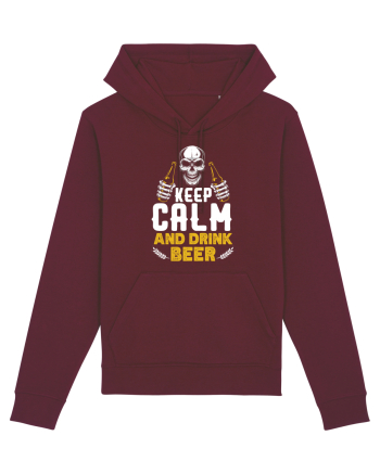 pt iubitorii de bere - Keep calm and drink beer Burgundy