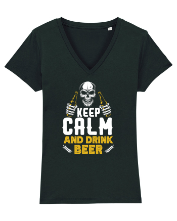 pt iubitorii de bere - Keep calm and drink beer Black