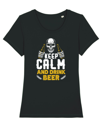 pt iubitorii de bere - Keep calm and drink beer Black