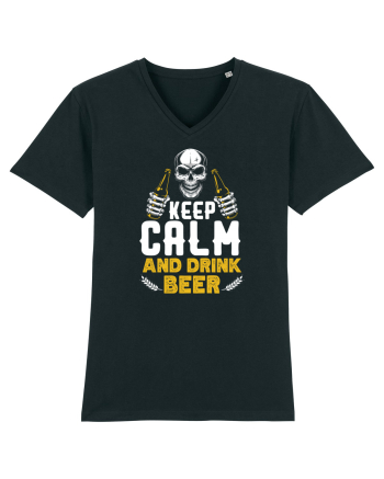 pt iubitorii de bere - Keep calm and drink beer Black
