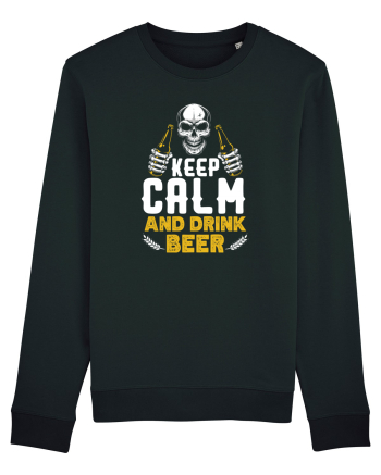 pt iubitorii de bere - Keep calm and drink beer Black
