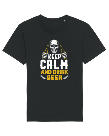 pt iubitorii de bere - Keep calm and drink beer Black