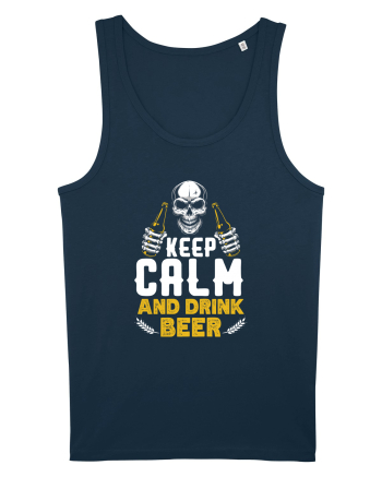 pt iubitorii de bere - Keep calm and drink beer Navy