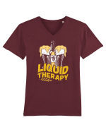 pt iubitorii de bere - Liquid therapy Tricou mânecă scurtă guler V Bărbat Presenter