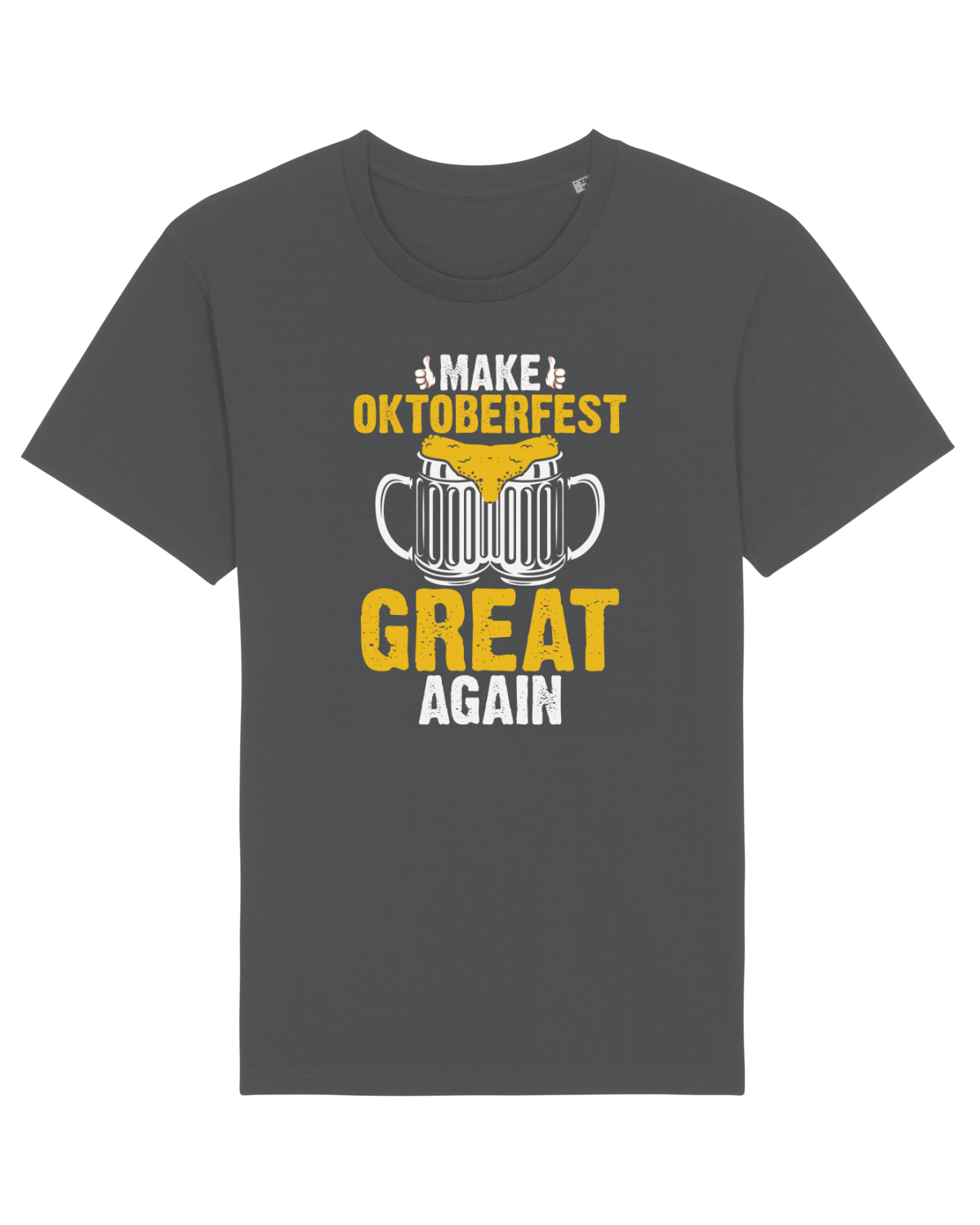 Tricou mânecă scurtă Unisex Rocker Anthracite