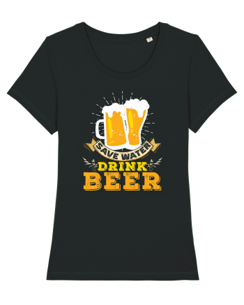 pt iubitorii de bere - Save water drink beer Black