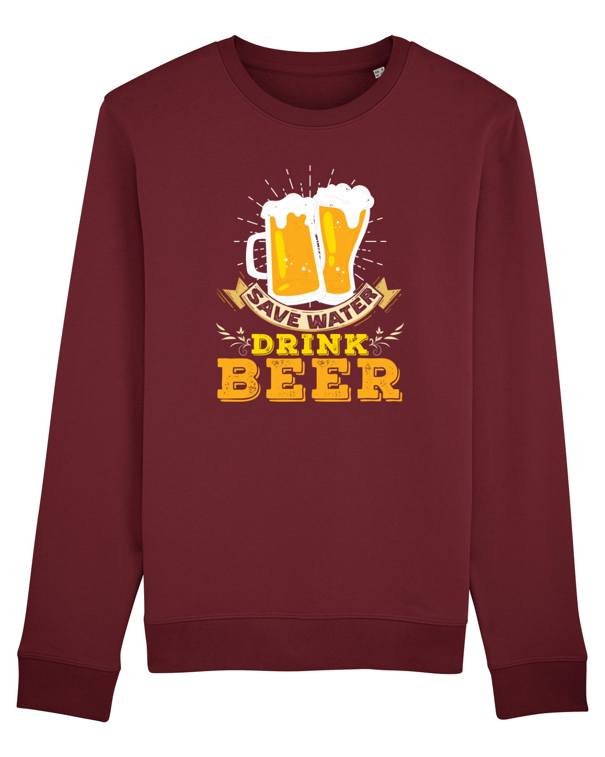 Bluză mânecă lungă Unisex Rise Burgundy