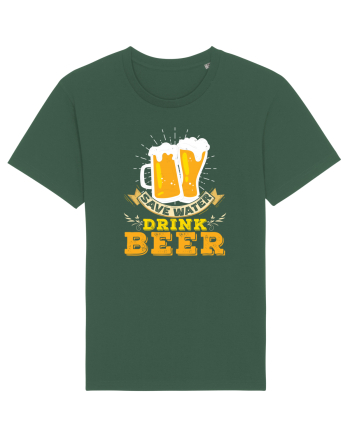 pt iubitorii de bere - Save water drink beer Bottle Green