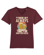 pt iubitorii de bere - There is always time for another beer Tricou mânecă scurtă guler V Bărbat Presenter