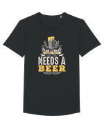 pt iubitorii de bere - This guy needs a beer Tricou mânecă scurtă guler larg Bărbat Skater
