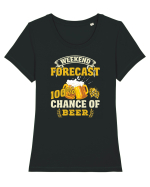 pt iubitorii de bere - Weekend forcast Tricou mânecă scurtă guler larg fitted Damă Expresser