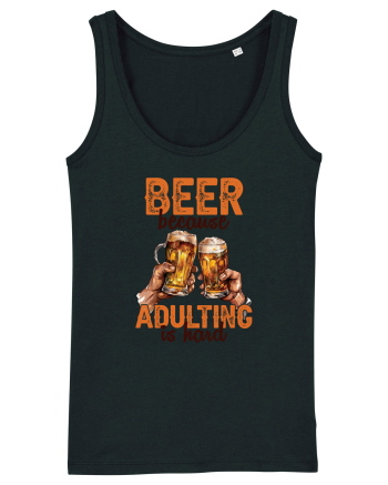 pt iubitorii de bere - Beer because adulting is hard Black