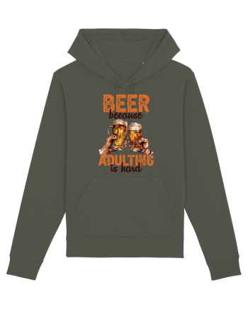 pt iubitorii de bere - Beer because adulting is hard Khaki