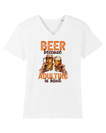 pt iubitorii de bere - Beer because adulting is hard White