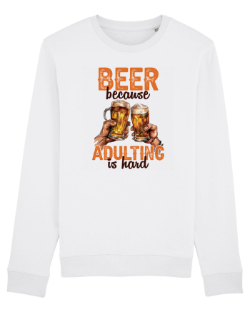 pt iubitorii de bere - Beer because adulting is hard White
