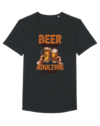 pt iubitorii de bere - Beer because adulting is hard Black